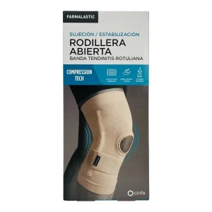 Farmalastic Compression Tech Rodillera Abierta Tendinitis Rotuliana T-M