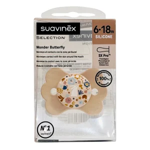 Suavinex Selection Chupete Tetina Fisiológica De Silicona 6-18 M 1Ud