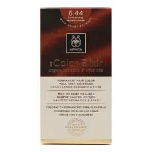 Apivita Color Elixir Rojo Cobrizo 6,44 Oscuro Cobrizo Intenso