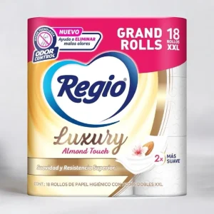 Papel Higiénico Regio Luxury Almond Touch 18 Rollos
