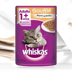Whiskas Adulto Soufflé de Pavo y Pollo 85 Gramos