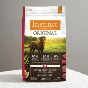 Instinct Original Receta de Res 9 kg – Alimento Natural Sin Granos para Perros de Todas las Edades
