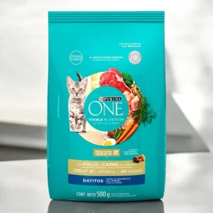 Purina One Gatitos Pollo y Carne 500g