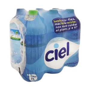 Agua Ciel Natural – 6 Botellas de 1 Litro