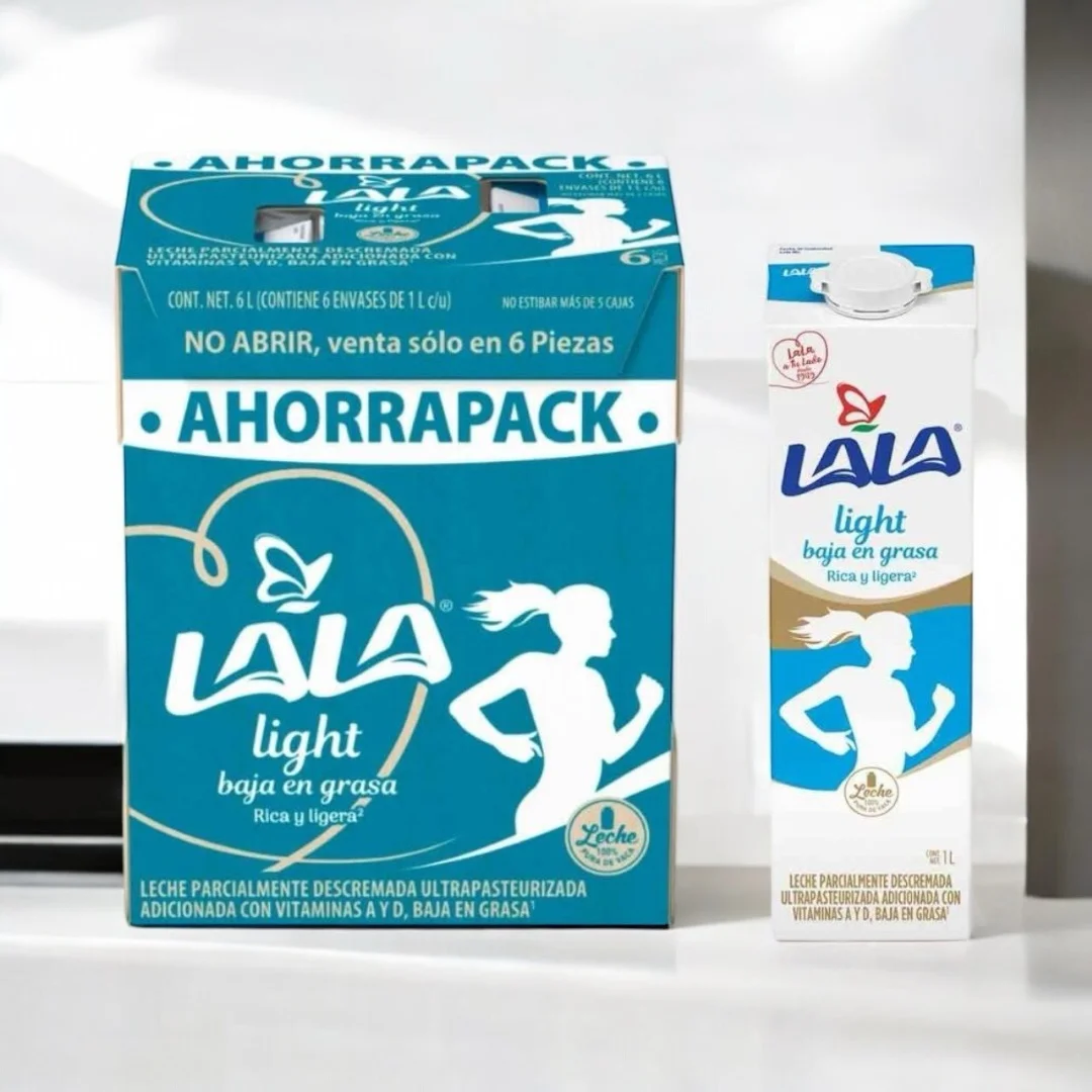 Leche Lala Light 6 Piezas de 1 Litro