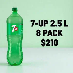 7UP Refresco de Lima-Limón – 8 Pack Pet 2.5L